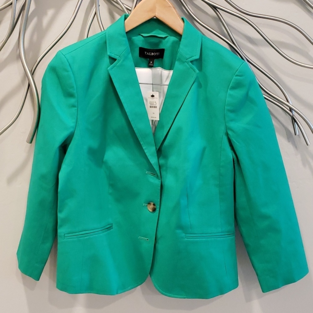 New with tag Talbots Emerald Green Blazer